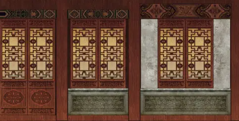 古塔隔扇槛窗的基本构造和饰件